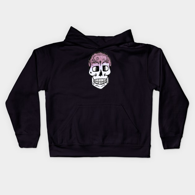 SUGAR SKULL Kids Hoodie by SmartCraftCo